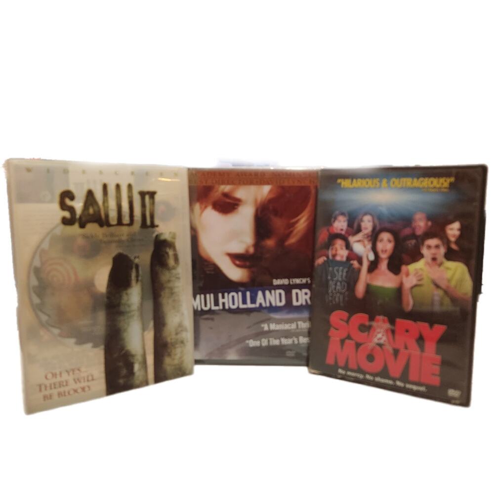 Scary Lot Of 3 Halloween Movies‎ Mulholland Dr Scary Movie Saw II Sickly